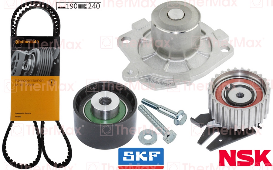 THERMAX T15.170 Devirdaimli Eksantrik Gergi Kiti 190x240 Doblo-Bravo-Brava 1.9d-1.9jtd-Astra H-Vectra C T