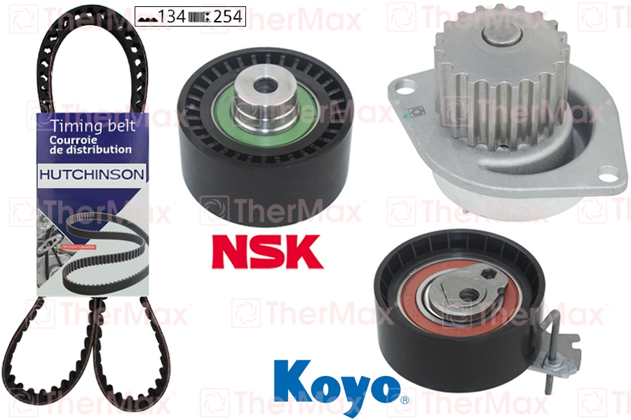 THERMAX T15.193 Devirdaimli Eksantrik Gergi Kiti P206-207-307-308-Partner-C2-C3-C4-Xsara-Berlingo 1.6-1.6 16v Tu5jp4 Dfm Succe 1.6 16v 09-13 Tu5jp4