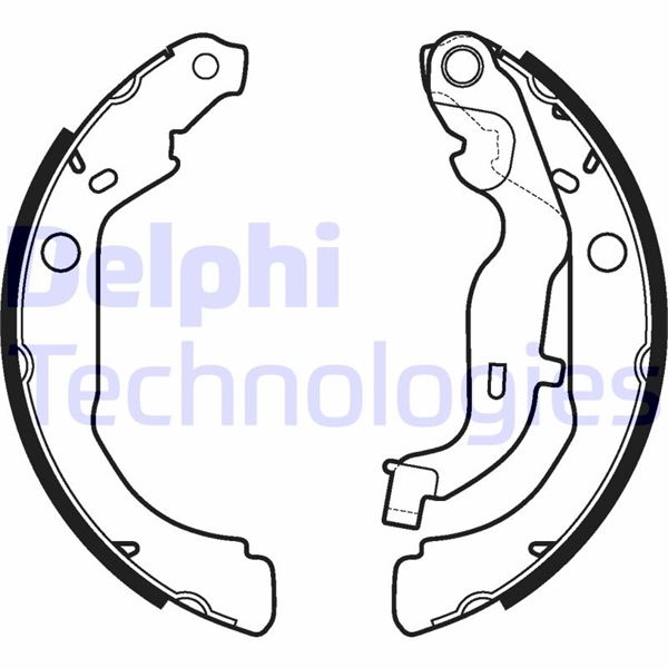 DELPHI LS2127 Arka Pabuç Balata Dacia Duster 1.5 Dci-1.6-1.6 16v 4x4 228.6x42