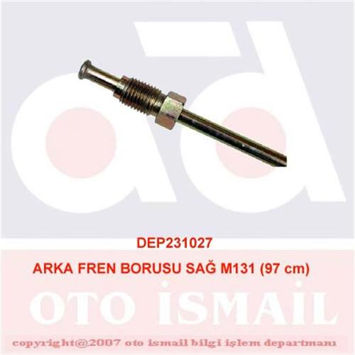 DEPAR 1027 Arka Fren Borusu Sağ M131 97 Cm