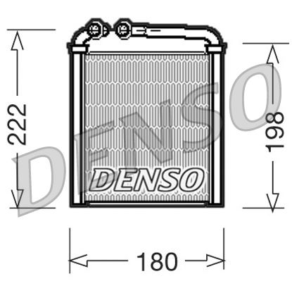 DENSO DRR32005 Kalorifer Radyatörü Golf V-Plus-Octavia 1.4-1.6-1.9-2.0-Passat 1.6-1.9-2.0 153x180x27 Mk Ot Ac /-