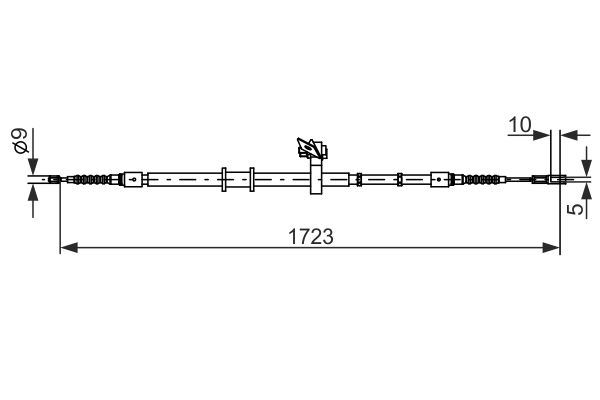 BOSCH 1987482269 El Fren Teli Audi 80 1.6 91-94 2.0 91-94 2.6-2.8 91-94 1.9t 1390mm/1075mm 3 - 3.3 - 3.5 Ton