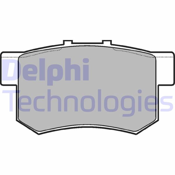 DELPHI LP948 Arka Fren Balata Honda Civic 1.6l D16 Vtec Vti 01-05 / 1.4l 1.6l 96-01 / 1.6l R16a2 Vtec Sedan 06-> / Accord 2.0l F20 90-98 / Legend 3.2l 91-96 / Suzuki Sx4 1.6l M16a Rw416 05->