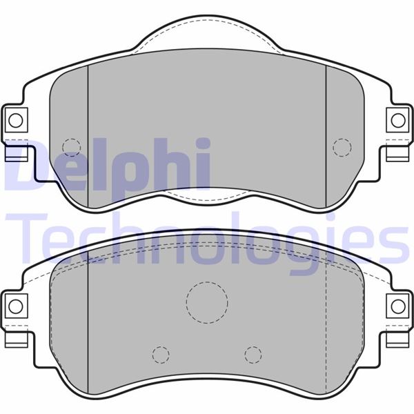 DELPHI LP2228 Ön Fren Balatasi Citroen C4 B7 1.4 Vti 09 > C4 1.6 Hdi 11/2009 > Ds4 1.6 Hdi 1. 4.2011 >