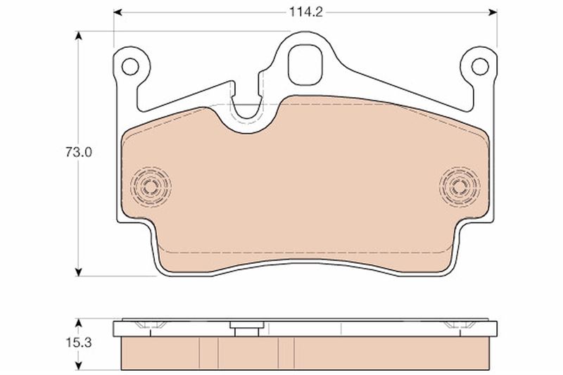 TX 2454101 Fren Balatasi Arka  718 Boxster