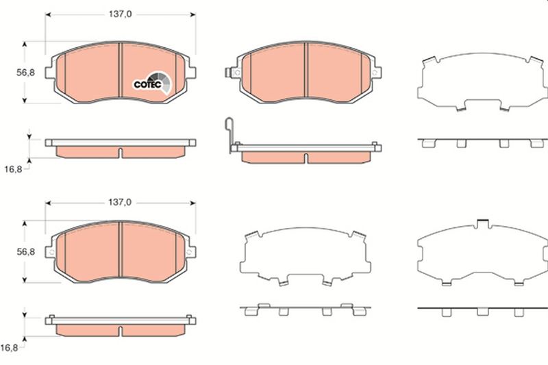 05P1363 Fren Balata On Subaru Legacy Iv 2003-2009 / Legacy V 2009-2015 / Impreza 2008- / Forester (Sh) 2008-2013 / Forester (Sj) 2013- / Outback (Bl,Bp) 2003-2009 / Outback (Bm,Br) 2009-2015