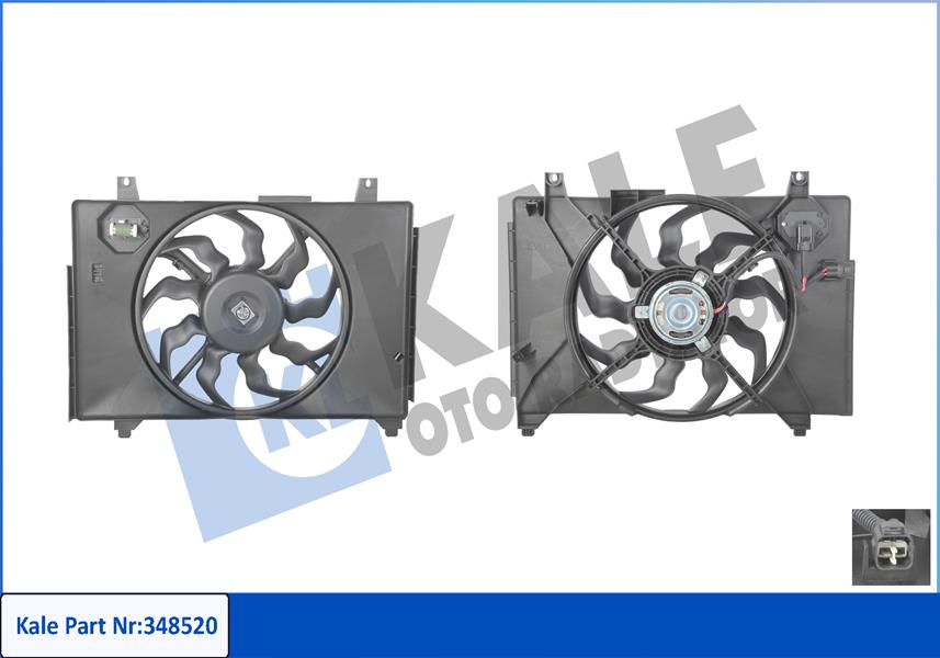 25-2123 Fan Motoru Su Radyatoru Rezistansli Hyundai Accent Era 1.5 Crdi Davlumbazli 2006-2012