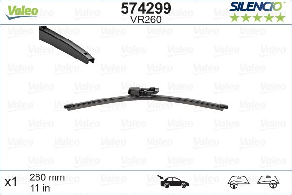 VAL-119514 Silecek Supurgesi Swf Arka 285 Mm ( Vw  Golf Vi - Polo Vi )
