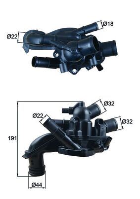 MAHLE TM46.105 Termostat 105 C Mini N16 N18 R55 R56 R57 R58 R60 R61