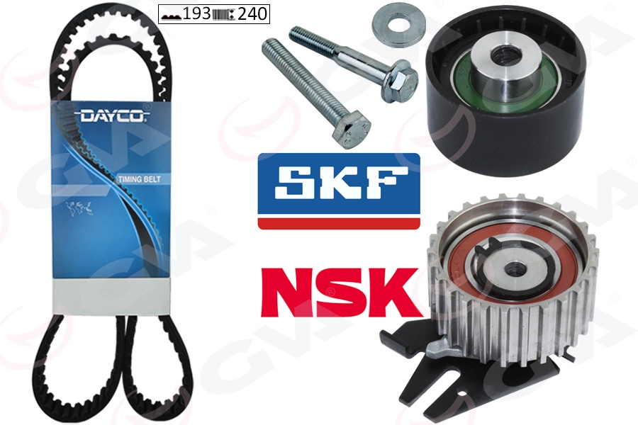 GVA 59T2914D Eksantrik Gergi Kiti Fiat Doblo 01> Brava 96>01 Bravo 96>01 Palio 00> Marea 96> 1.9td 193x240