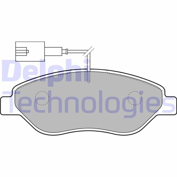 DELPHI LP1720 Ön Fren Balatasi Fişli Fiat Bravo Ii 08>14 Egea Hb 15> Alfa Romeo Mito 08>15 Lancia Delta Iii 08>14 1.3d Mtj 1.4tb 1.6d Mtj 1.9d Mtj 2.0d Mtj Büyük Tip