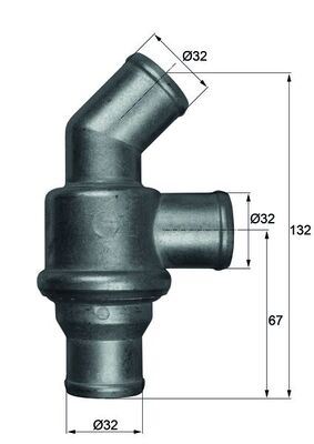 MAHLE TH16.80 Termostat Bmw E21 E30 E12 E28 M10