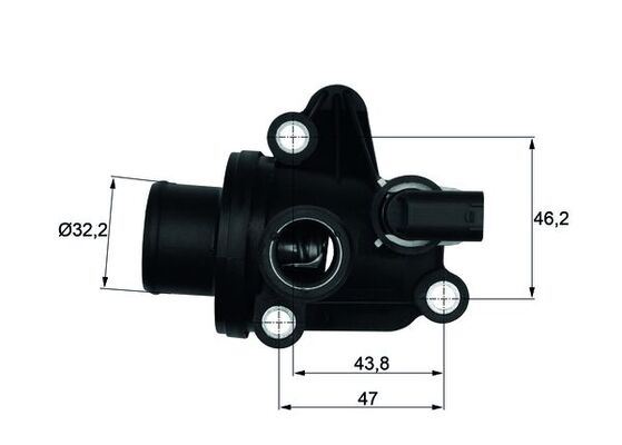 MAHLE TI12.87 Termostat 87 C Mercedes Om668 W168 W414