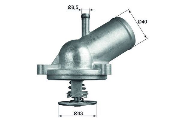 ZTH1239 Termostat Komple 87 Derece Mercedes C Serisi (W202) C 180 - C 200 1993-2000/ Clk (C208) 200 - 230 1997-2002/ E Serisi (W124) - (W210) E 200 1993-2002/ Slk (R170) 200 1994-2004
