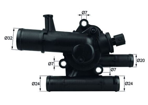 VRN TH6937.83J Termostat 83 °C Megan / Scenic