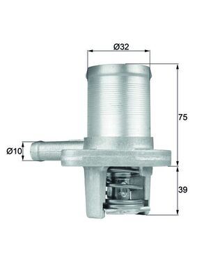 MAHLE TI40.89 Termostat Komple Twng 1.2 D7f-Clio I-Ii-Kng 1.2 05/96 > 89c