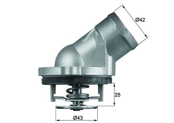 MAHLE TI45.87D Termostat 87 C Mercedes M112 W202 W203 Cl203 W210 W211 W220