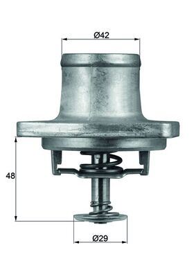 MAHLE TI48.80D Termostat 80 C Mercedes M119 W124 W210 W140 R107