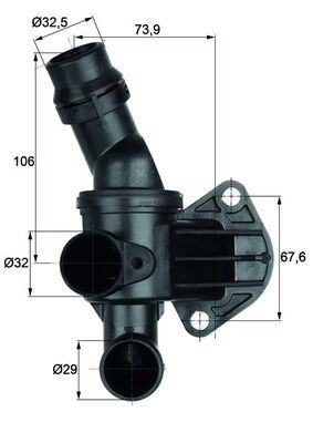 MAHLE TI6.80 Termostat Komple Seat Leon 1p1 80c