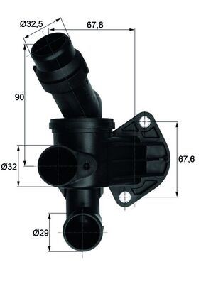 MAHLE TI7.87 X Termostat Komple 87c Audi A4-A6 2.0tfsi 04 >