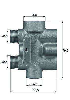 MAHLE TO9.75 Yağ Soğutucu Termostat Audi Q7 4lb 75c