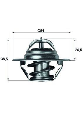 MAHLE TX3.83D Termostat 83c A4-A5-A6-Polo Demir Caga-Caha-Cagb-Cagc-Bby-Bky-Bbz