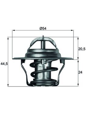 MAHLE TX4.75D Termostat 12 J Defender L316 2.5 D 90>94 Range Rover I 3.5 Vogue 81>90 110/127 Ldh 83>90