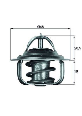 MAHLE TX5.92D Termostat Ford Escort Vii Gal. Aal. Abl 92c