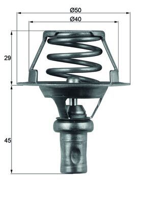 MAHLE TX66.91D Termostat 91c R19-Clio-Exp 1.4 E6j-E7j