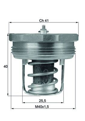 MAHLE TX89.83 Termostat Lancia Fulvia Coupe 818 83c