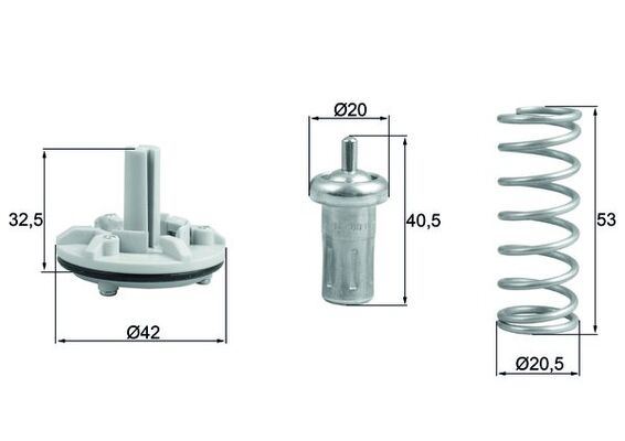 TPR-113293001 Termostat 80-95c (Vw Golf 06-13  Passat 11-15  Polo 10-14) Blg-Bmy-Cave