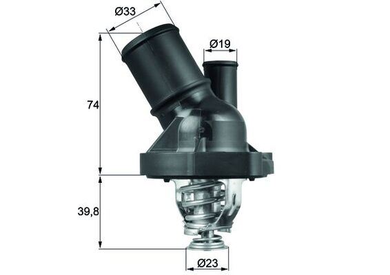 MAHLE TI200.82 Termostat Komple Galaxy-Mondeo-Smax-Transit 2.3 07 >
