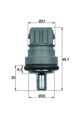 MAHLE TSE1D Hararet Müşürü Mavi Golf4-Bora-Passat 97 >