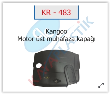 KAYA KR483 Motor Üst Koruma Kapaği Renault Clio Ii 98>05 Kangoo Ii 05> Dacia Logan 06> Sandero 06> 1.5 Dci K9k
