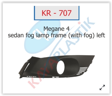 KAYA KR707 Sis Far Çerçevesi Sol Mgn 4 Sedan Model Sisli