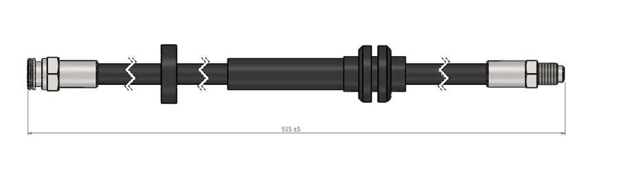 WBH0084 Fren Hortumu On Sol-Sag 480mm Citroen Jumper Iii 2006-2014 / Fiat Ducato (230) 2006-2014 / Peugeot Boxer Iii 2006-2014