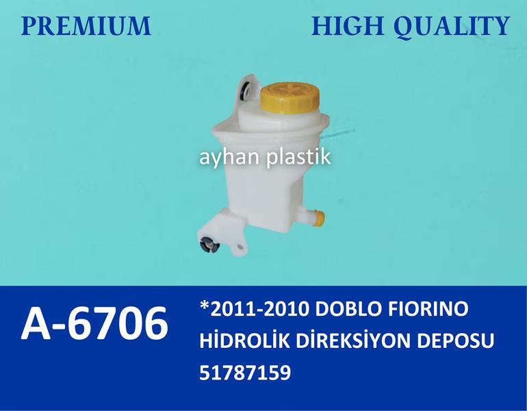 AYHAN A6706 Hidrolik Direksiyon Yağ Deposu Kapakli Fiat Fiorino 09> Linea 09> Doblo 10>