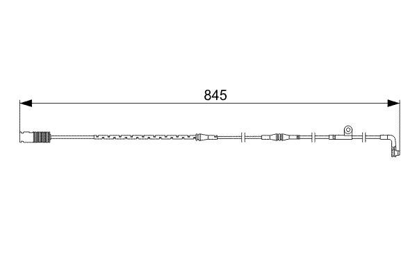 BOSCH 1987473044 Balata Fisi Arka Bmw E65 E66