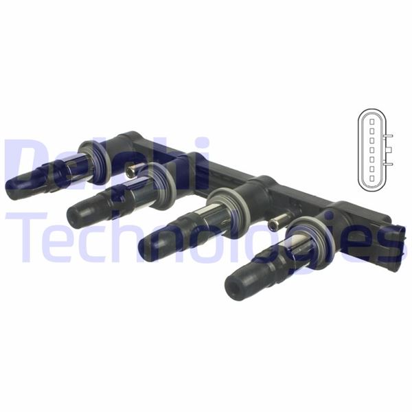 DELPHI CE01840-12B1A Ateşleme Bobini Chevrolet Aveo 1.4 06 > Cruze 1.4-1.6-1.8 09 > Kalos 1.4 05 > Lacetti 1.4-1.6 05 >