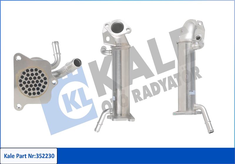 KALE 352230 Egr Soğutucu Ford-Fiat-Peugeot-Citroen-Transit-Custom-Ducato-Boxer-Jumper 11> 2.2 Tdci-Hdi 100-135- 140-155 Ps Euro 5