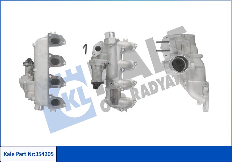 KALE 354205 Emme Manifoldu Egr Li Ford Connect 07> 1.8 Tdci 90-110 Ps Vakumsuz Tip