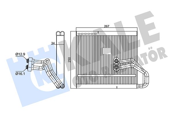 KALE.İ354125 Evaporator Hyundai Accent Iv