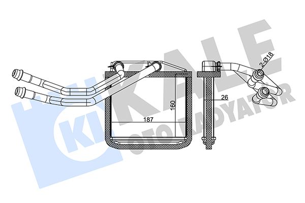 PSA 1611726780 Kalorifer Radyatörü Corsa D 06> Corsa E 14> Adam 14> Mito-Doblo Iii-Linea-Fiorino-Pratico- Grande Punto 1.2-1.3-1.4 Borulu Tip