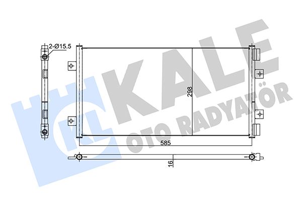NRF 35492 Klima Radyatörü  Punto