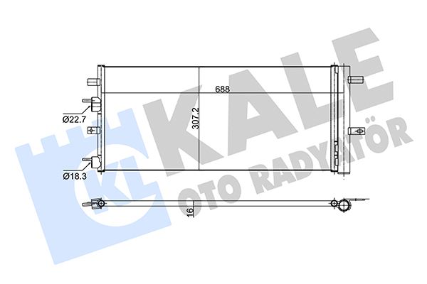 KALE 353160 Klima Radyatoru Kondanser Mondeo 14> 1.0-1.5 Ecoboost 1.5 Tdci 2.0 Tdci