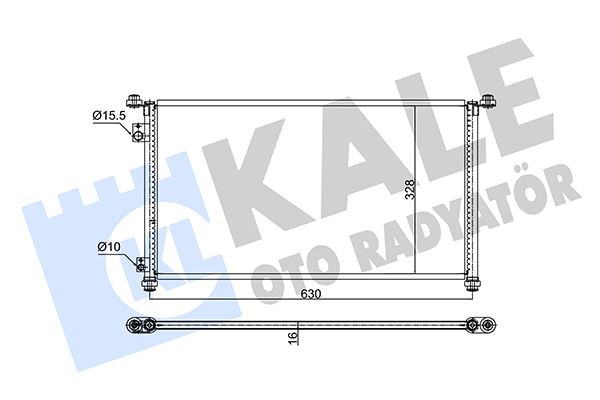 KALE 353125 Kondenser Honda Civic Vii