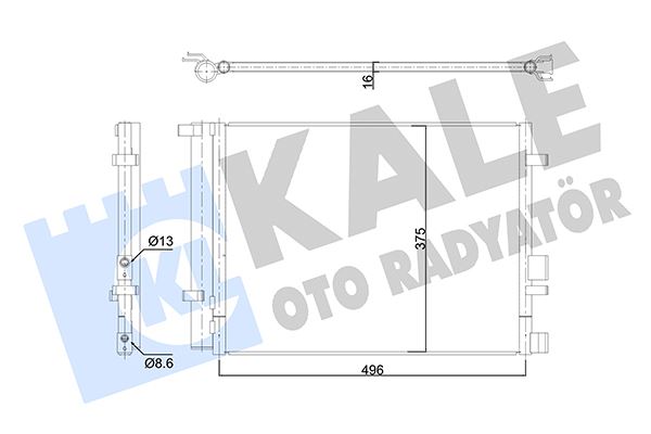 KALE 353185 Kondenser Hyundai I20