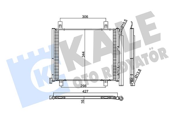 KALE 353080 Kondenser Seat Mii-Skoda Citigo-Volkswagen Up-Load