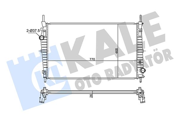 KALE 351275 Motor Su Radyatoru Ford Transit 3.2 Tdci 200ps 06 > Klimali Klimasiz