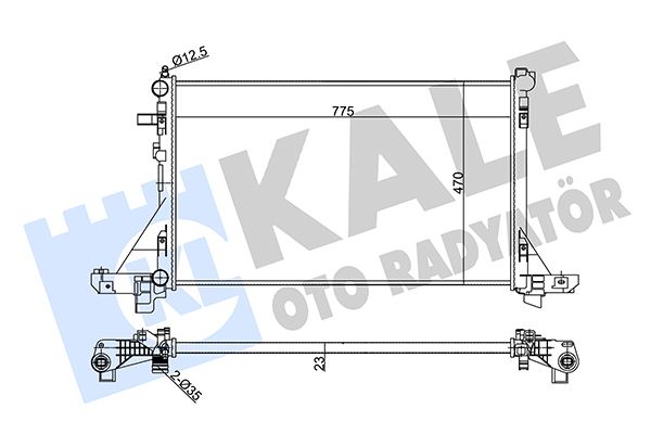 KALE 351025 Radyatör Master Iii-Movano B-Nv400 2.3cdti 10->